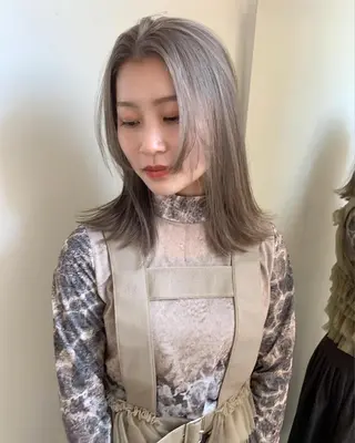 ミディアム yuga/ パーマのヘアスタイル