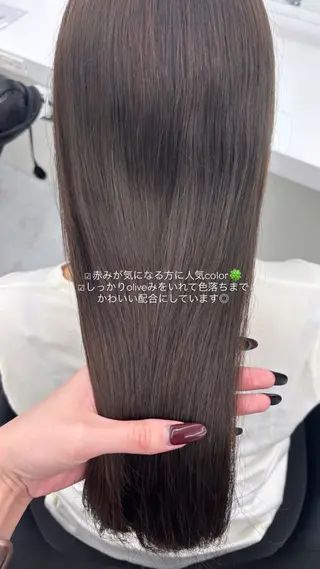 セミロング Hina🎀♡ 暖色/縮毛のヘアスタイル