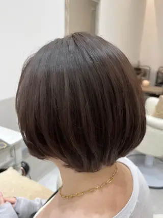 ショート カラー 美髪矯正×艶カラー /中村勇太のヘアスタイル