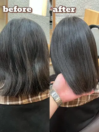 セミロング BUCKS所属・坂谷 BUCKS/縮毛矯正のヘアスタイル