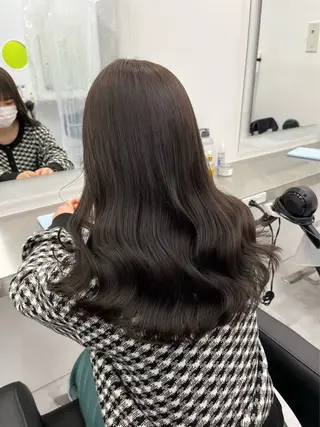 セミロング カラー ヘアアレンジ 透明感ラベンダー💗 SHOのヘアスタイル