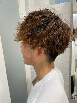 パーマ メンズ 森部 杏菜のヘアスタイル