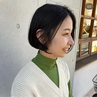 ショート カラー ポミエ恵比寿所属・ショートウルフくせ毛 お任せくださいのヘアスタイル