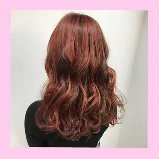 ロング カラー SHIN/レイヤー カット×クロスパーマのヘアスタイル