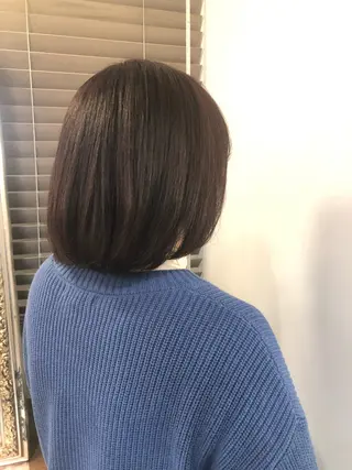 ミディアム カラー 中澤りさ🐿 寒色系カラー🫧のヘアスタイル