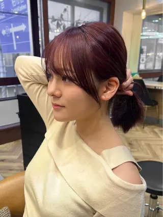 ミディアム 韓国レイヤー/顔周り /縮毛矯正/羽田航のヘアスタイル