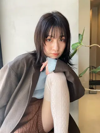 ミディアム 矢場町/栄/上前津/ 佐藤祐希のヘアスタイル