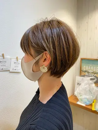 ショート カラー ショート、ボブ シマダマサトのヘアスタイル