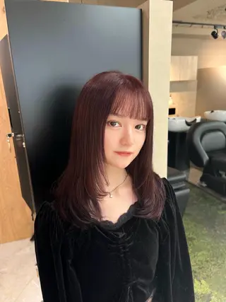 ミディアム カラー 💖梅田レイヤー💖 副店長Tsubasaのヘアスタイル
