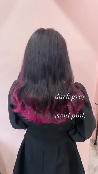 ロング カラー RIYA❤︎ Aujuaソムリエのヘアスタイル