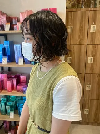 ショート パーマ ヘアアレンジ パーマ指名No1 /namiのヘアスタイル