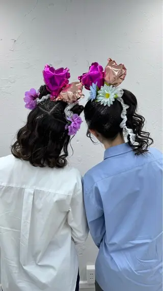 セミロング ハイトーン/パーソナ ルカラー診断・ユキノのヘアスタイル