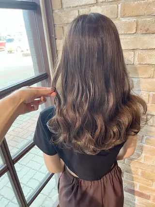 ロング 🧡ミルクティー/ レイヤー🧡ショウナのヘアスタイル