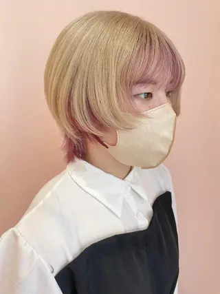 ショート 似合わせカット/ ハイトーンchimiのヘアスタイル