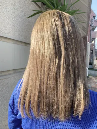 セミロング カラー 髪質改善&Spa fee by carrefour 大橋店[フィー・バイ・カルフール大橋]所属・stylist Yukieのヘアスタイル