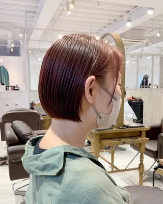 ショート 縮毛矯正/ショート/ レイヤー/畑中正敏のヘアスタイル
