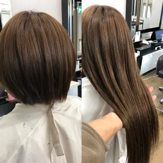 ロング カラー alpha. カラーエクステ下妻のヘアスタイル