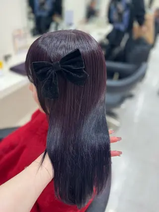 カラー ベージュ・ラベンダー カラー🎀りりのヘアスタイル