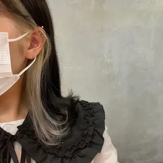 ミディアム カラー ヘアアレンジ ハイトーン 🌷ハルミ🌷のヘアスタイル