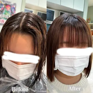 パーマ ボブ・レイヤーカット 吉敷航一のヘアスタイル