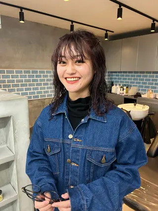 ミディアム カラー パーマ おぐらみゆう 🍎ボブ/ショートのヘアスタイル