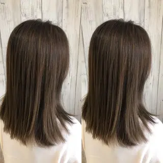 セミロング カラー ヘアサロンオスカー 岸和田蛸地蔵店のヘアスタイル