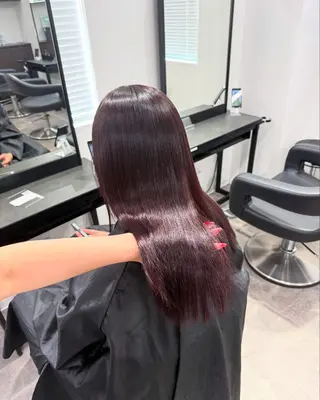 ロング カラー ヘアアレンジ 💗暖色特化ピンク/ 赤髪💗HARUNAのヘアスタイル