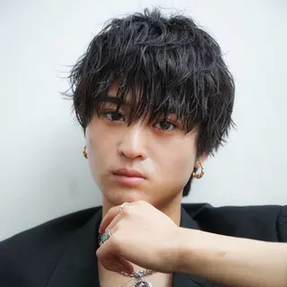 ミディアム 飯田美弥/メンズ /メンズパーマのヘアスタイル