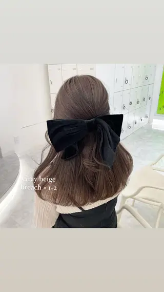 セミロング 淡色ラベンダー♡ ニーナ🎀🦙のヘアスタイル