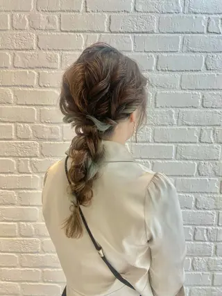 ロング ヘアアレンジ カラーお任せ下さい✨ 𝙼𝙰𝙽𝙰🧸のヘアスタイル