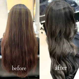 ロング カラー ヘアアレンジ VIM hairおもろまち店のヘアスタイル