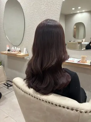 ロング 透明感カラー⭐️🌈 野村玲美のヘアスタイル