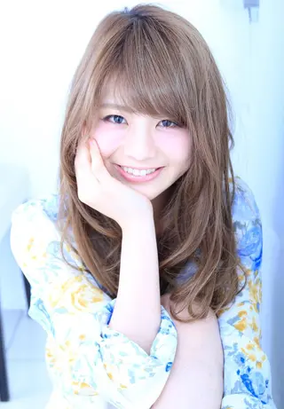 セミロング 北谷 拓之のヘアスタイル