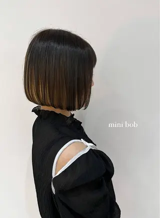 ショート カラー ヘアアレンジ 🥀暖色韓国ヘア💕 保科侑花のヘアスタイル