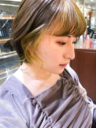 ミディアム ショートボブ /綾華のヘアスタイル