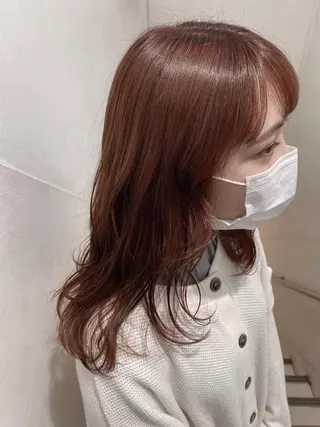 セミロング カラー ✨くびれスタイル✨️ 戸嶋穂乃香のヘアスタイル