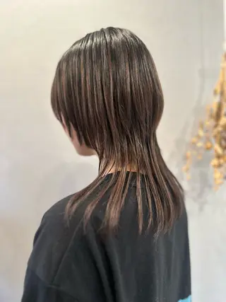 セミロング K Harukaのヘアスタイル