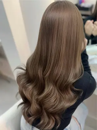 セミロング 韓国 透明感 🪽あんじぇ【池袋】のヘアスタイル