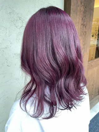 ミディアム カラー 透明感韓国ヘア♡ みつきのヘアスタイル