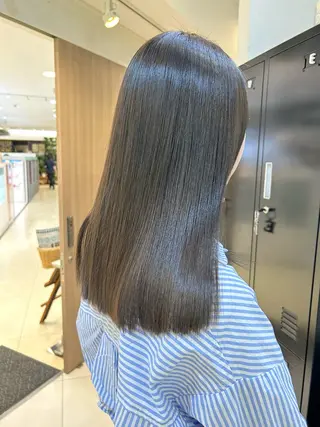 セミロング カラー 似合わせカラー/艶 髪質改善/ヨシザキのヘアスタイル