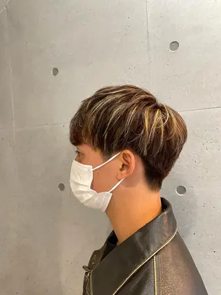 ショート カラー パーマ メンズ 🔥メンズ超特化🔥 青木海斗のヘアスタイル