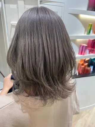 ミディアム カラー 個性派/ブリーチ ＊ほのかのヘアスタイル