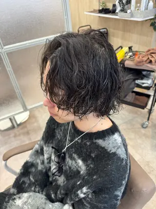 ミディアム 中島 稔/稲毛メンズパーマのヘアスタイル