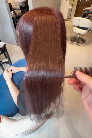 ロング カラー 高石 乃愛のヘアスタイル