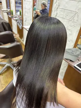 セミロング rise/艶カラー/ レイヤーのヘアスタイル