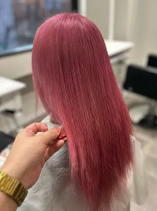 セミロング カラー エクステ×ハイトーン 🌈KEISUKEのヘアスタイル