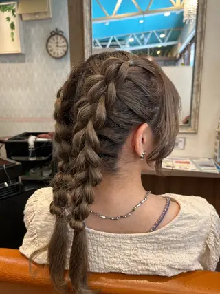 ヘアアレンジ 柳樂 純香のヘアスタイル