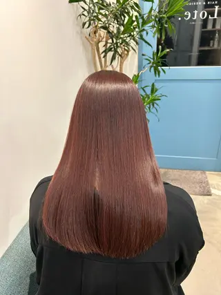 カラー miu ハイライト/一宮のヘアスタイル