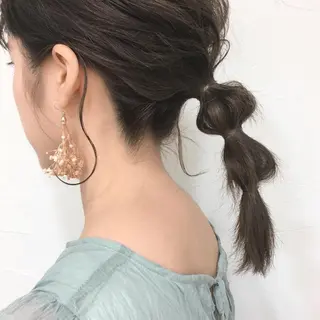 ミディアム GLROW haruhiのヘアスタイル