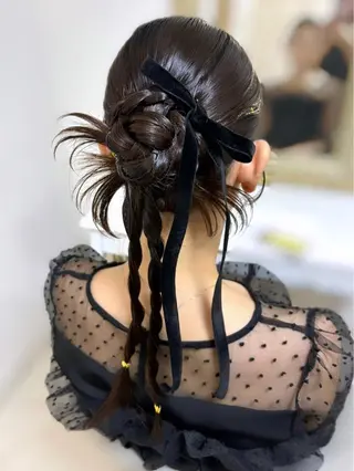 セミロング achieve m＋茶屋町店所属・ヘアメイクサロン 梅田茶屋町のヘアスタイル